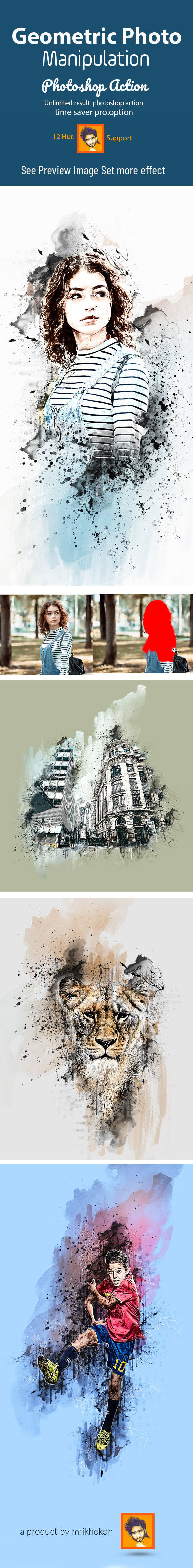 炫酷水墨照片效果的PS动作 Ink Manipulation Photoshop Action [atn]插图(1)