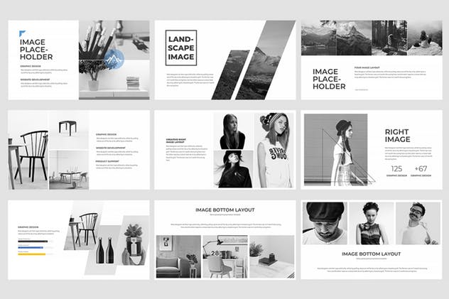 创意极简主义项目/企业宣传精美PPT模板下载 Delica Powerpoint Presentation插图(7)