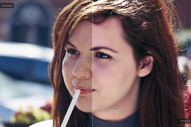 一键磨皮美颜滤镜PS动作v1 Skin Retouch Photoshop Actions Kit插图(4)