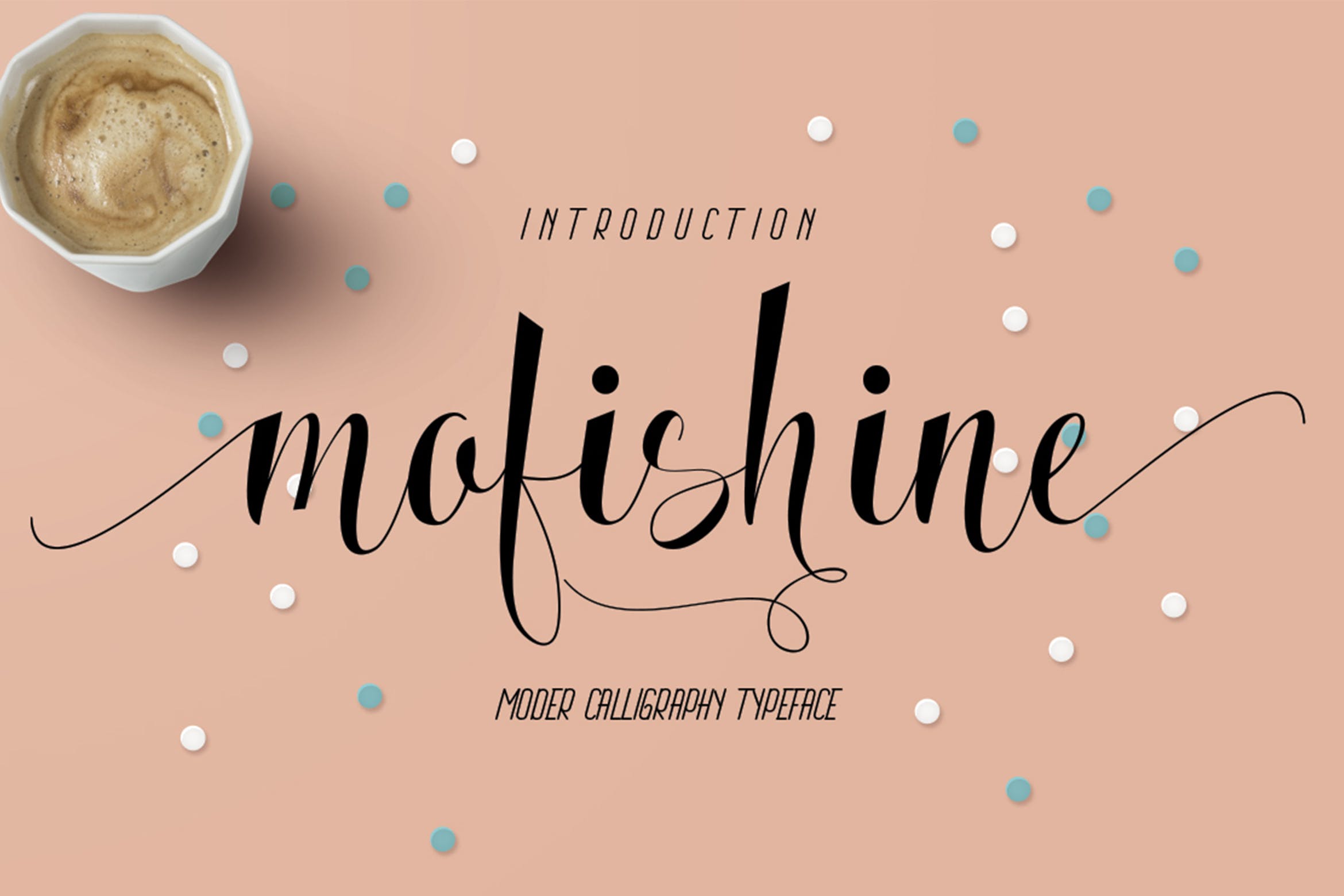 现代书法艺术英文手写字体下载 Mofishine插图