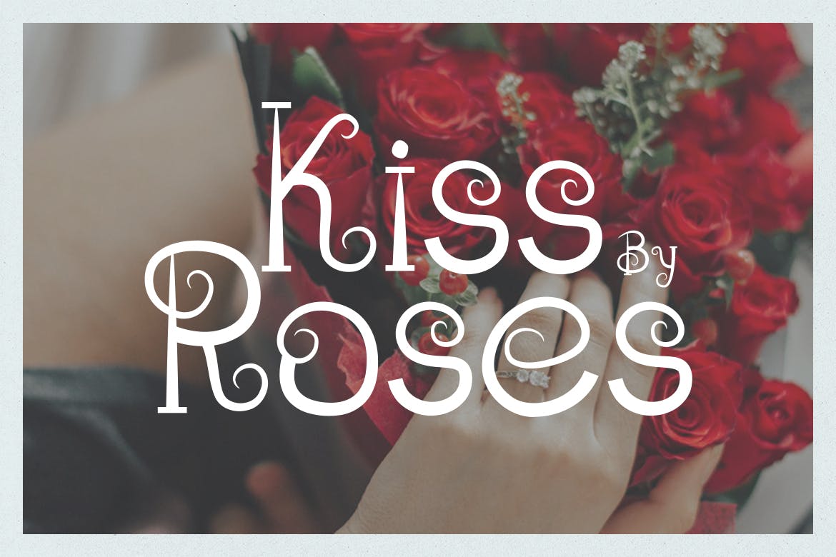 浪漫主义风格英文无衬线装饰字体素材库精选 True Love – Curly Valentine Font插图(8)