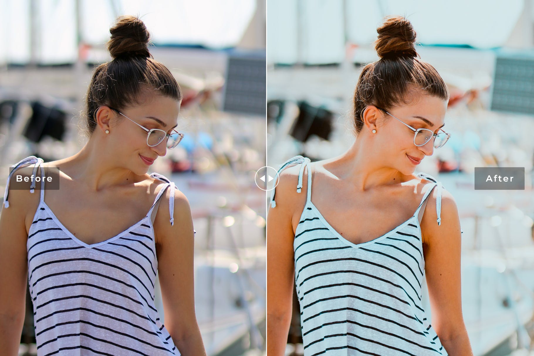 自然质朴暖色系人像摄影后期处理LR调色预设 Cali Blogger Mobile & Desktop Lightroom Presets插图(1)