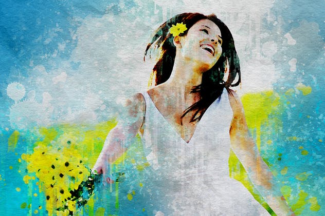 油画泼墨效果PS动作 Splash Art Photoshop Action插图(9)