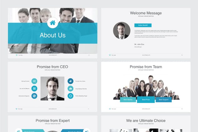 企业宣传多用途主题Keynote模板V.28 Multipurpose Keynote Template V.01插图(2)