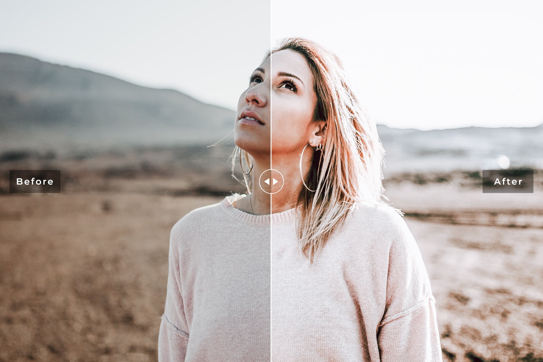 奶油粉红色柔和色调LR调色预设 Vanilla Mobile & Desktop Lightroom Presets插图(2)