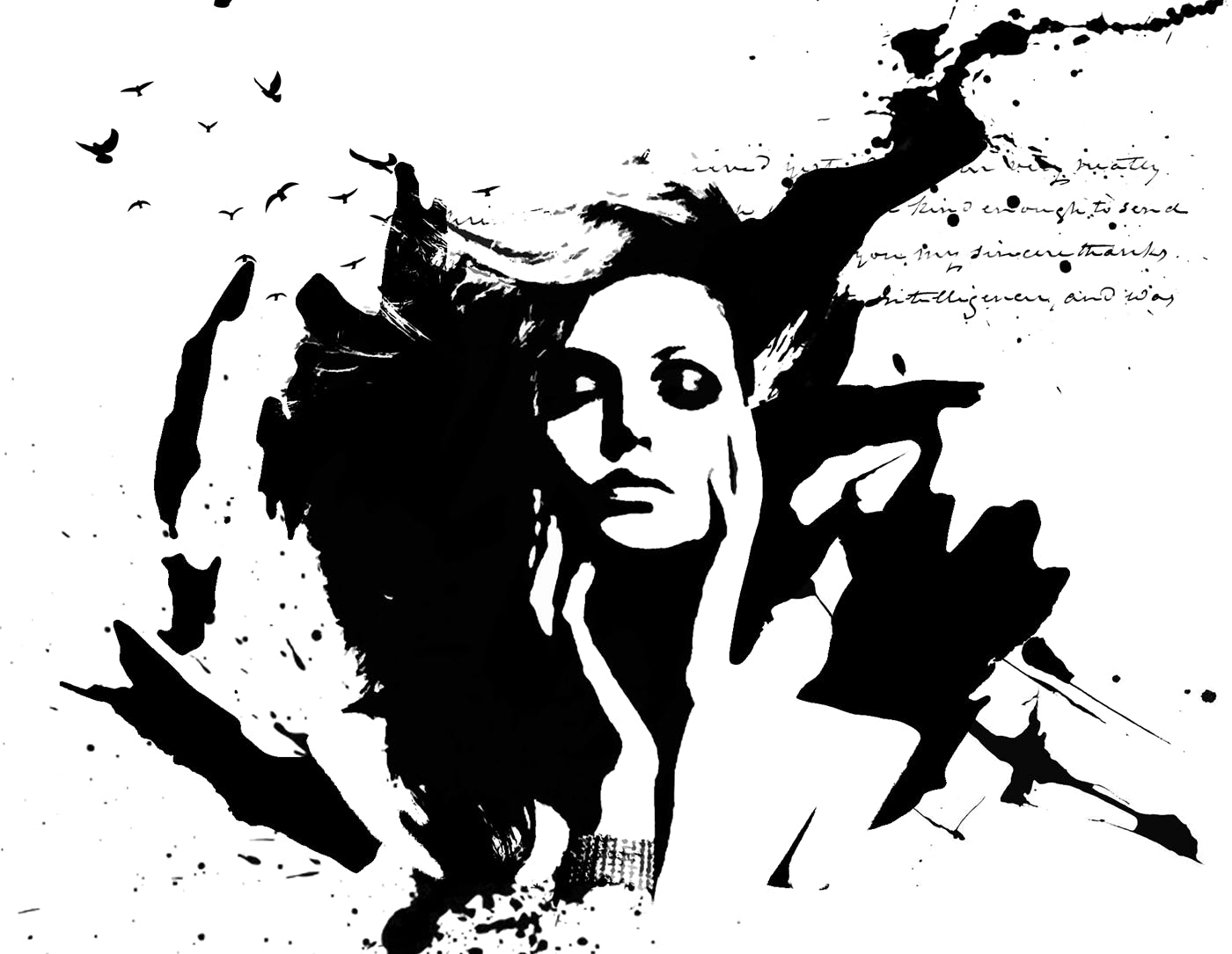 经典泼墨剪影艺术风格照片特效PS动作 Signature CS4+ Photoshop Action插图(6)