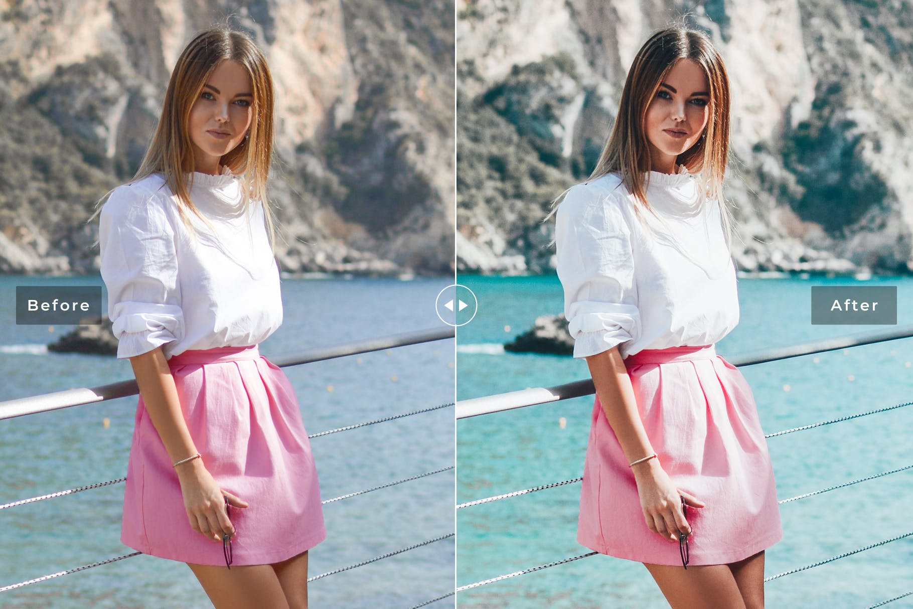 夏日沙滩&海边摄影LR调色预设 Riviera Mobile & Desktop Lightroom Presets插图(4)