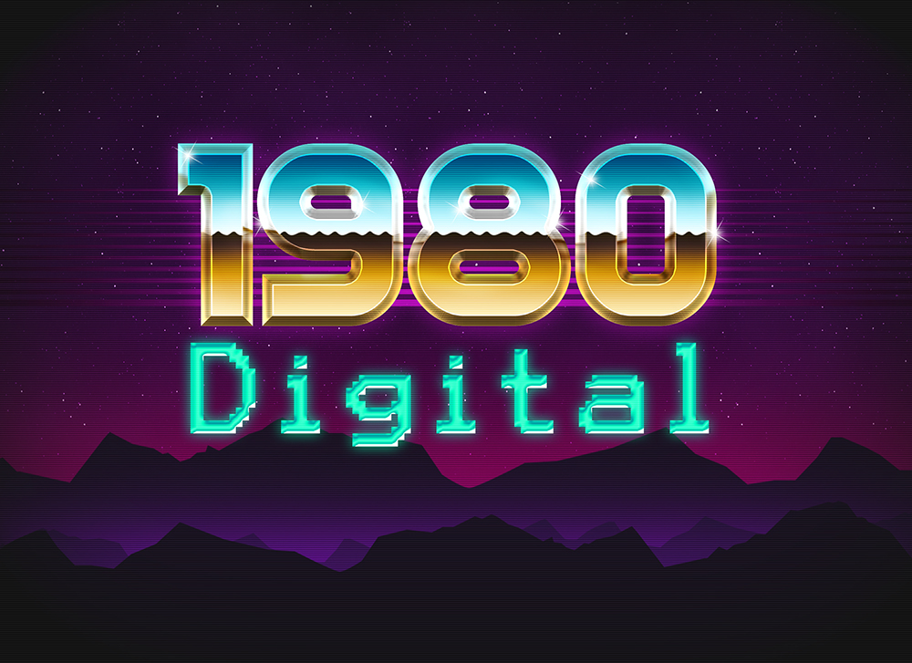 80年代风格文字效果插图(9)