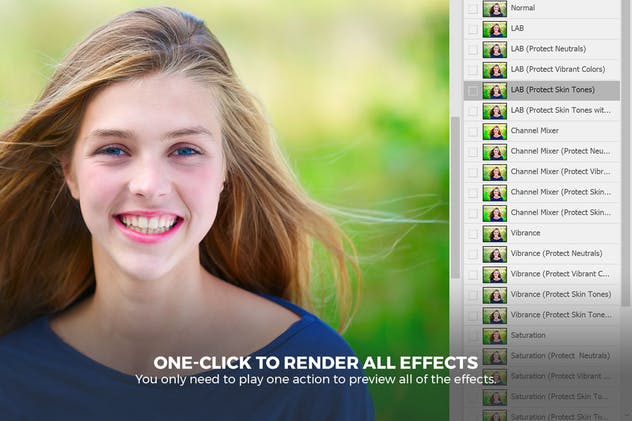 艳丽色彩照片后期效果处理PS动作 Ultimate Vibrance Photoshop Actions插图(4)