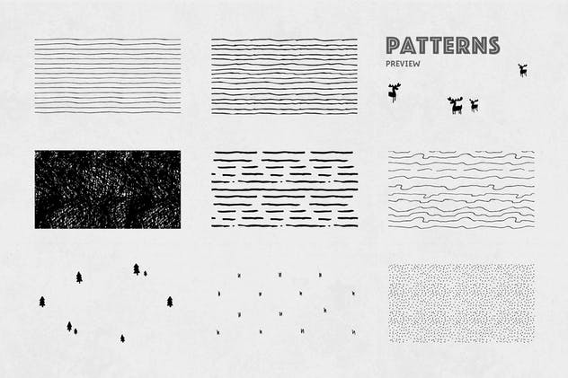 47款手绘画笔&图案AI笔刷合集 The Fairy Vector Brushes插图(4)