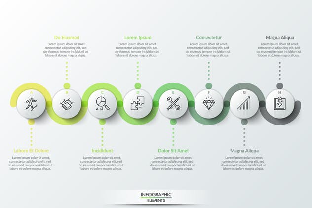25款时间轴信息图表PPT模板素材 25 Infographic Timelines插图(7)
