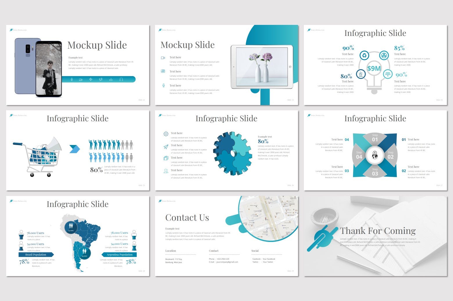 创意设计公司简介Keynote演示文稿模板 Bone Keynote插图(5)