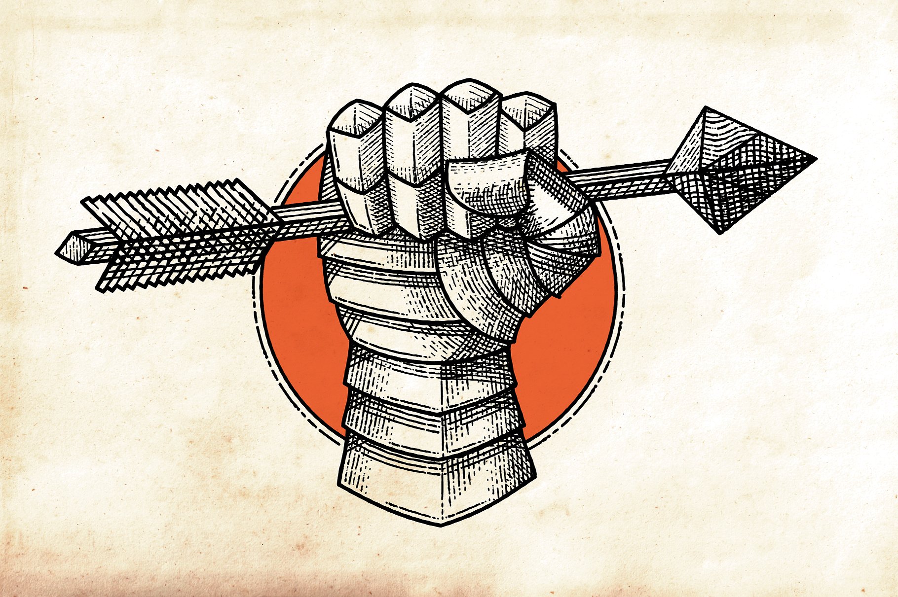 复古画笔线条艺术AI笔刷 Finest Vintage – Affinity Brushes插图(3)