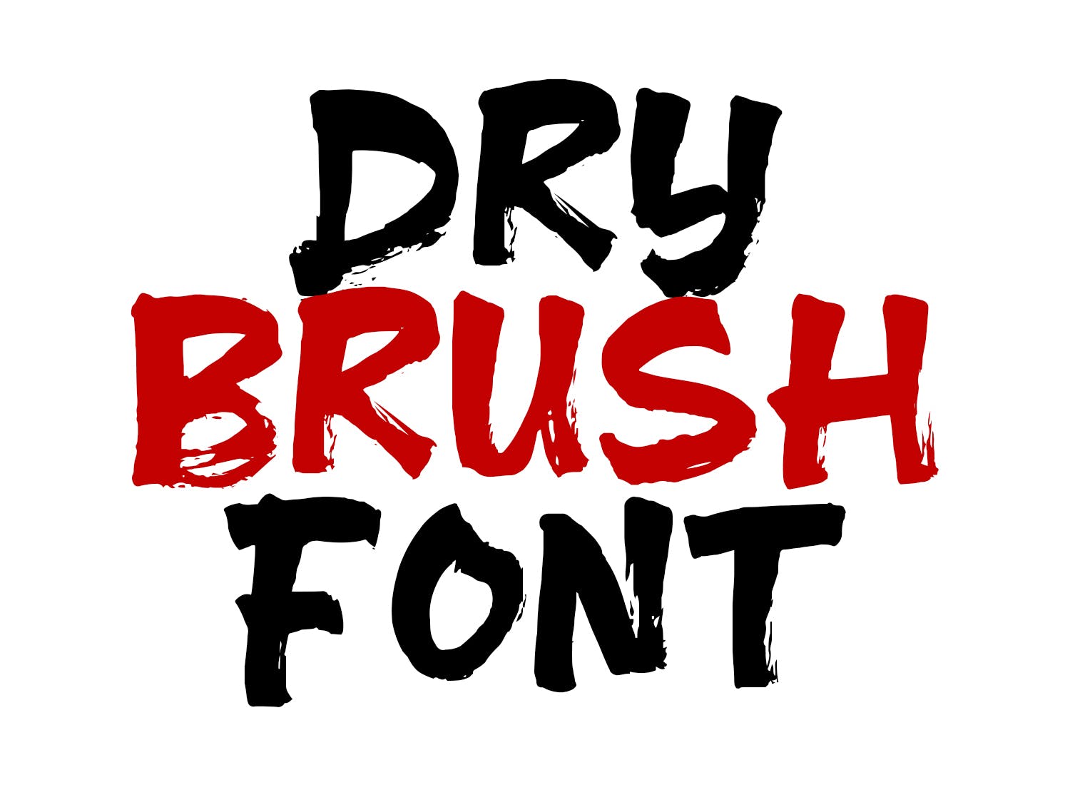 T恤/海报/排版设计干笔刷粗体英文字体 Grouns插图(2)