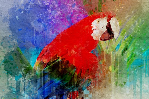 油画泼墨效果PS动作 Splash Art Photoshop Action插图(11)