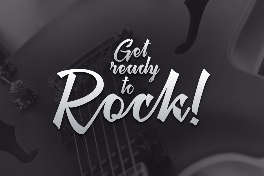 飘逸连笔英文草书字体 Megawatt script & mockup插图(1)