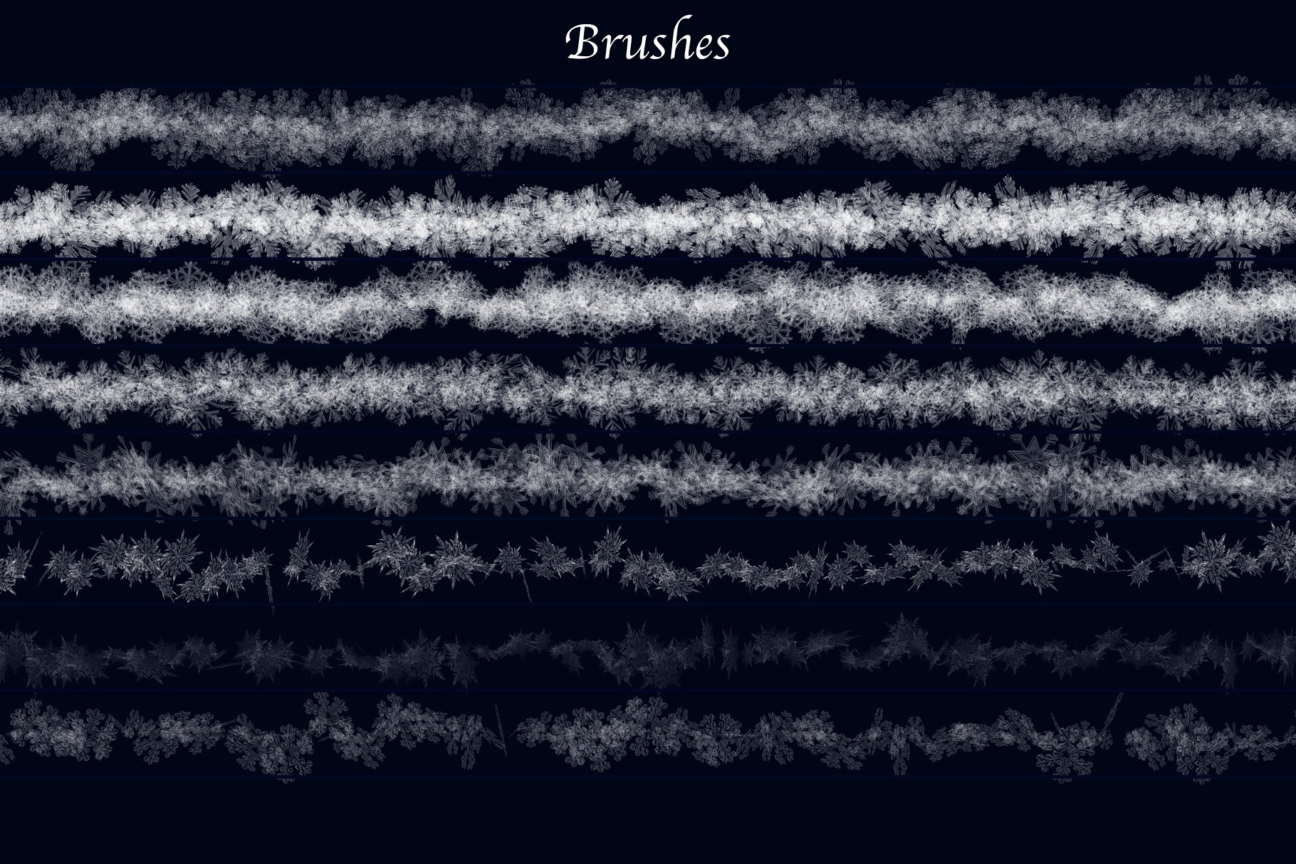 冰雪奇缘冬天主题纹理&笔刷合集[雪花、冰花&闪光] Winter Wonderland for Photoshop插图(14)