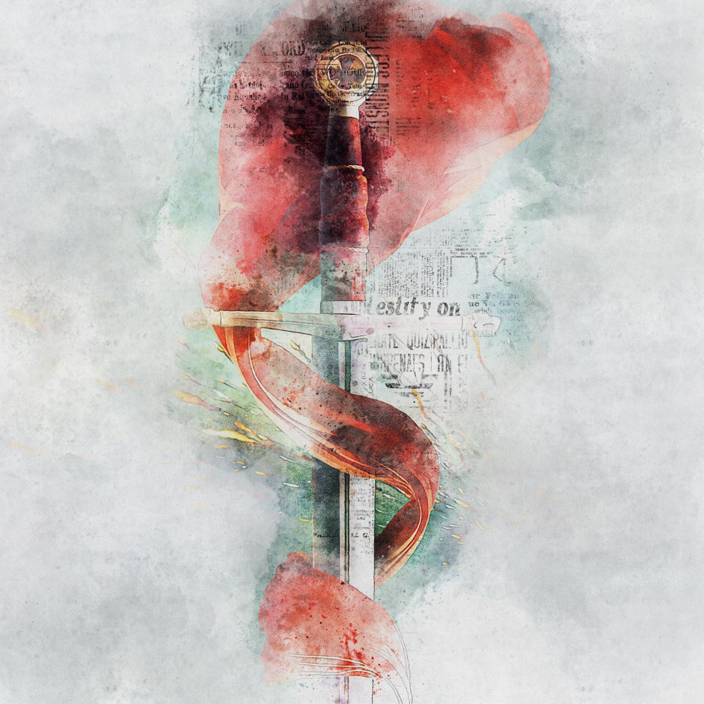 复古手绘背景特效艺术效果PS动作 Retro Print CS4+ Photoshop Action插图(2)