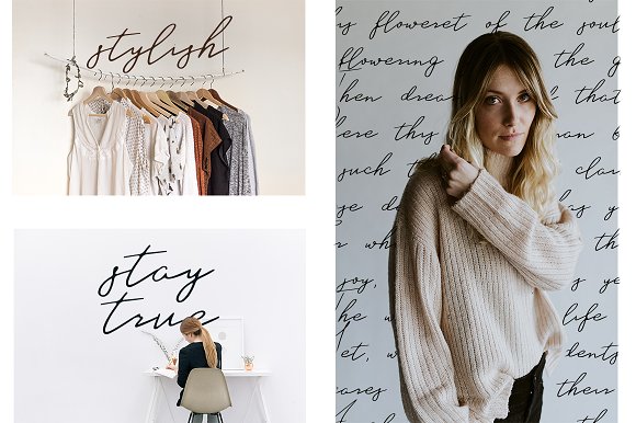 一款流畅优雅的手写字体 Wonderful life script插图(3)