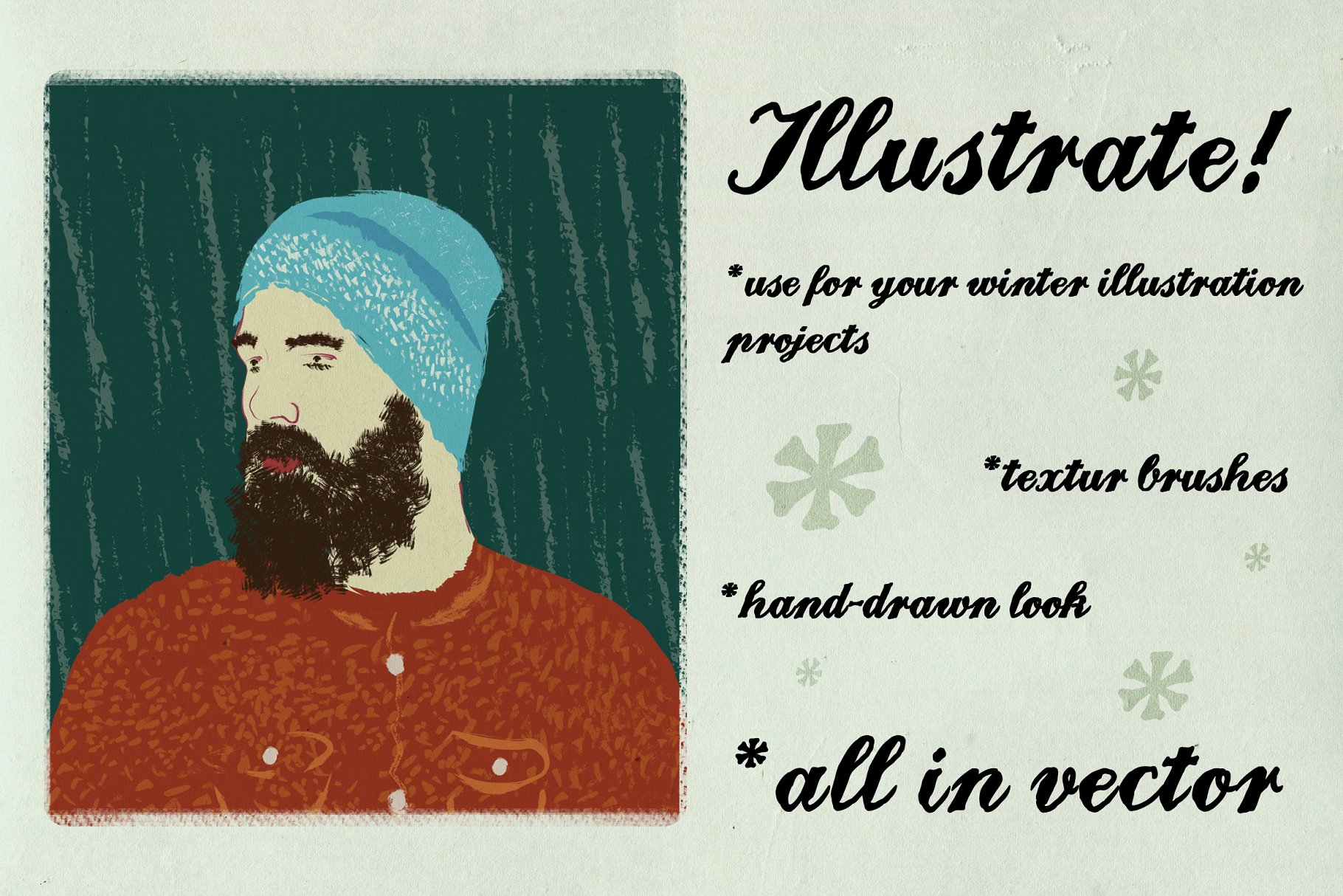 84款干墨水笔画AI笔刷合集 Dry ink brushes VOL.2 scatter&lines插图(2)