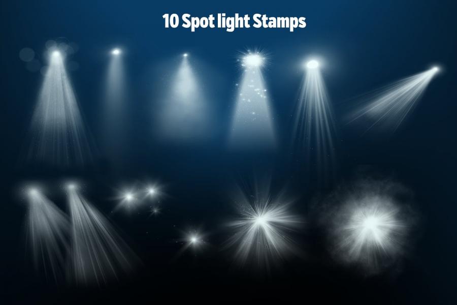 50个Procreate专用的灯光特效笔刷套装插图(3)