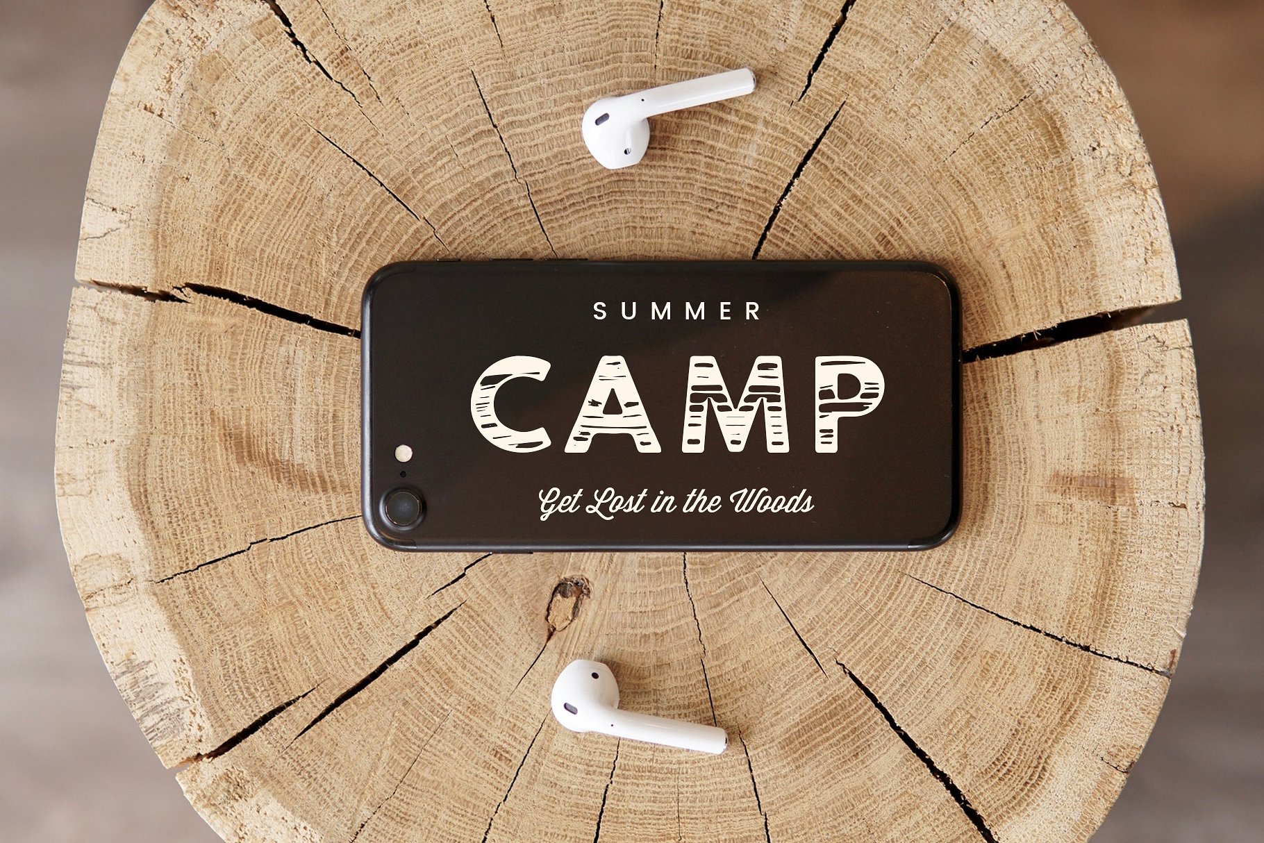 木纹无衬线英文字体 Timber Hitch Font + Nature Designs插图(5)