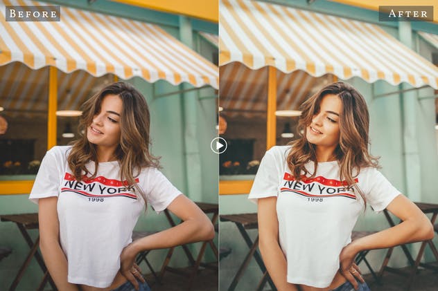 一款人像生活照片调色LR预设 Insta Blogger Desktop and Mobile Lightroom Presets插图(4)