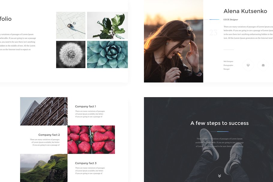 80+页时尚创意 PPT 模板 Athena PowerPoint Presentation插图(4)