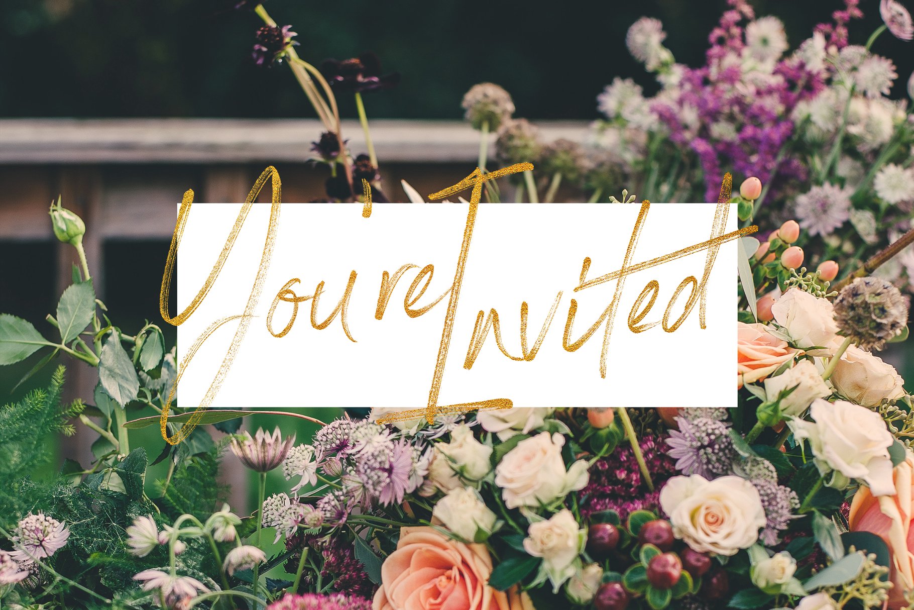 龙飞凤舞飘逸手写英文字体 Rustic Gold SVG Brush Script插图(3)