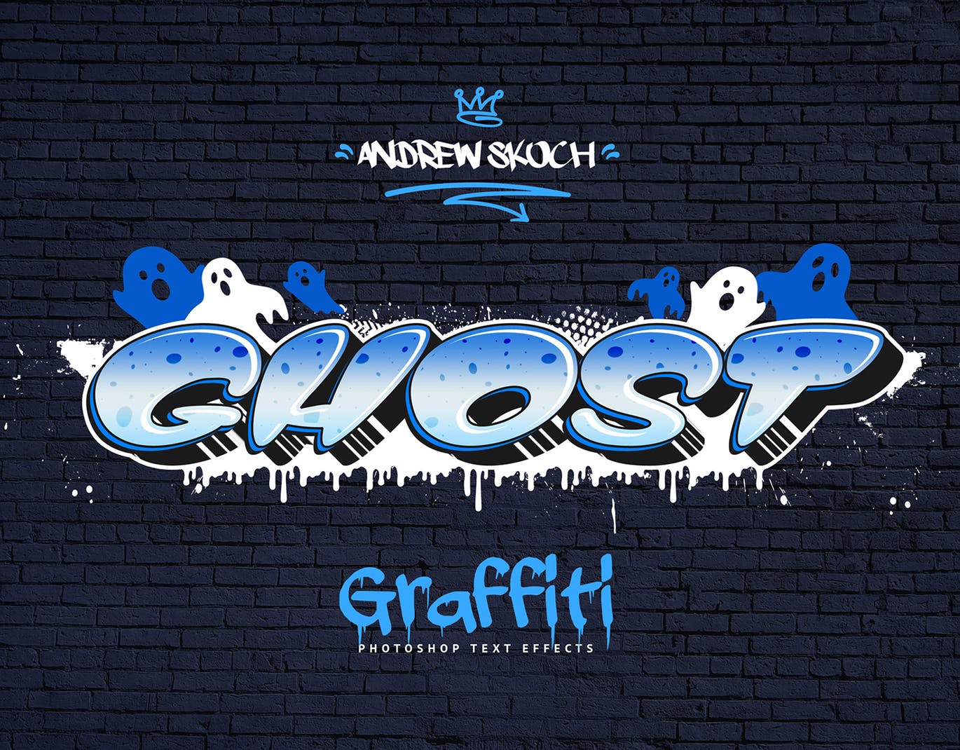 街头涂鸦文字效果PSD分层模板v3 Graffiti Text Effects Vol.3插图(8)