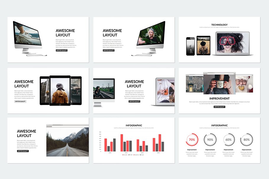 多用途产品服务演示PPT模板 Elegant Powerpoint插图(37)