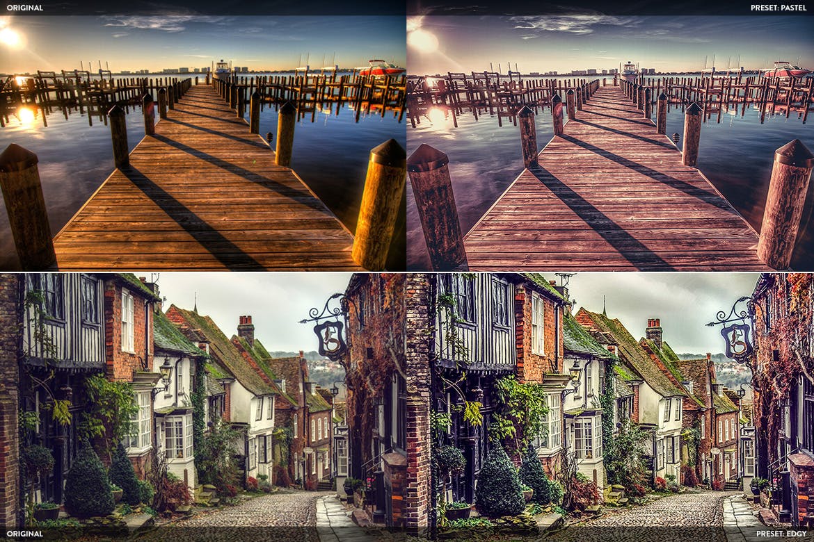 20款高动态范围照片效果生成PS预设v2 HDR Studio Vol. 2 – 20 Photoshop Presets插图(2)