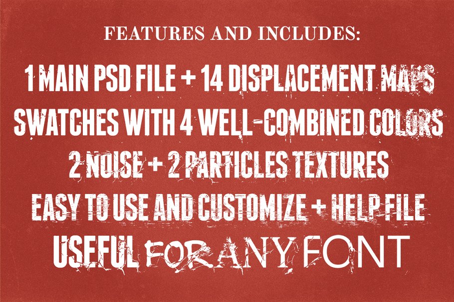 毁灭破坏风格图层样式 Text Destroyer插图(2)