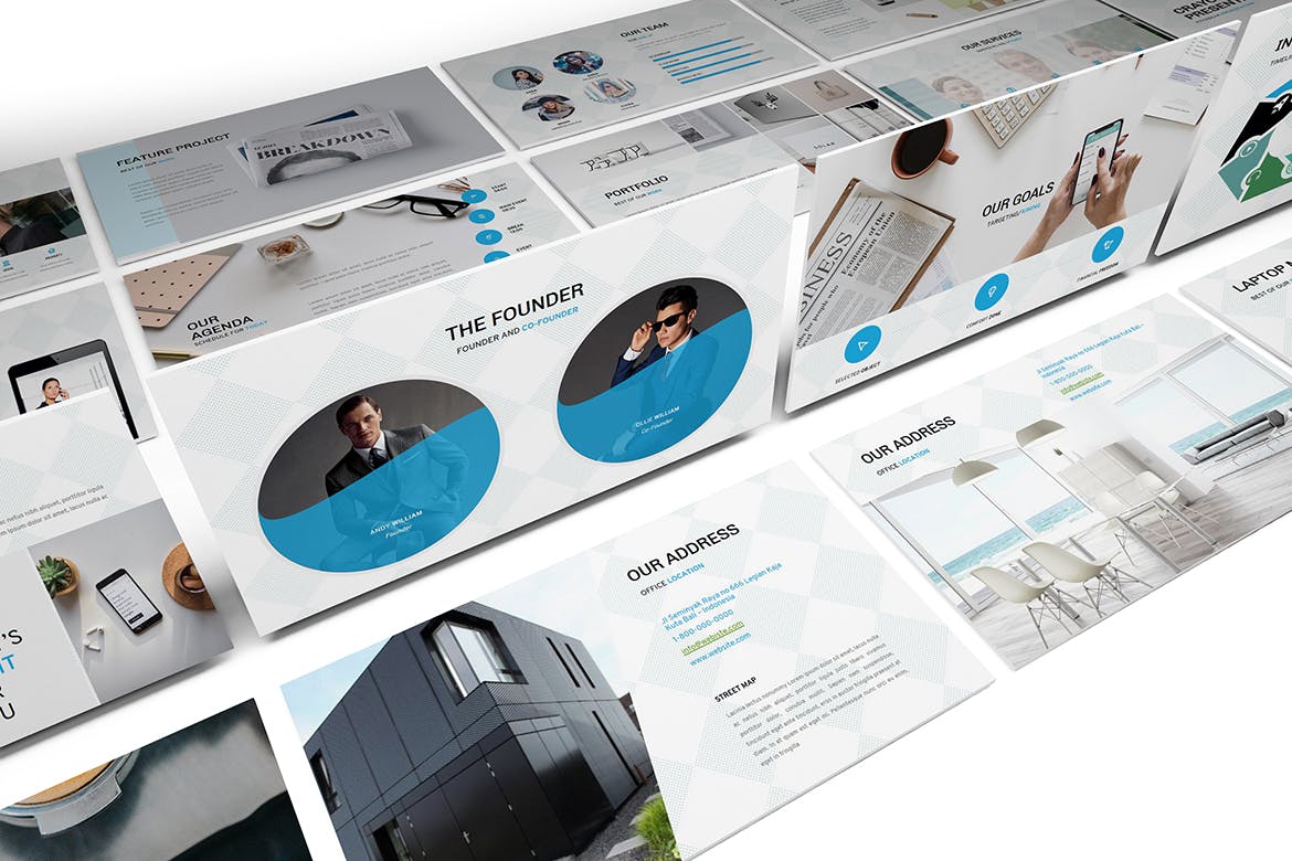 时尚高端专业的谷歌幻灯片Google Slide幻灯片powerpoint演示模版(pptx)插图(1)