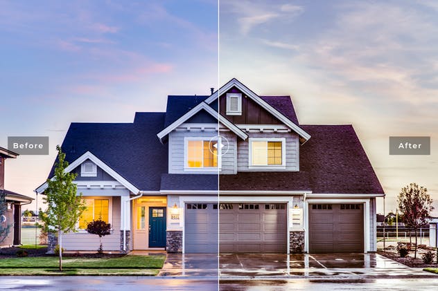 房地产销售房产照片调色LR预设 Real Estate Mobile & Desktop Lightroom Presets插图(4)