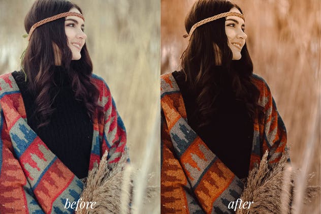 咖啡色调风格照片效果处理LR预设 Moody Lightroom Mobile Preset插图(3)