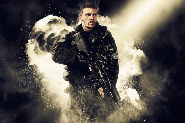 炫酷烟雾火爆场面特效PS动作 Revenge Photoshop Action插图(4)