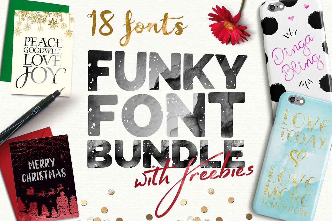 海报设计字体素材包 Font Bundle – Shop Bundle（极力推荐）插图(7)