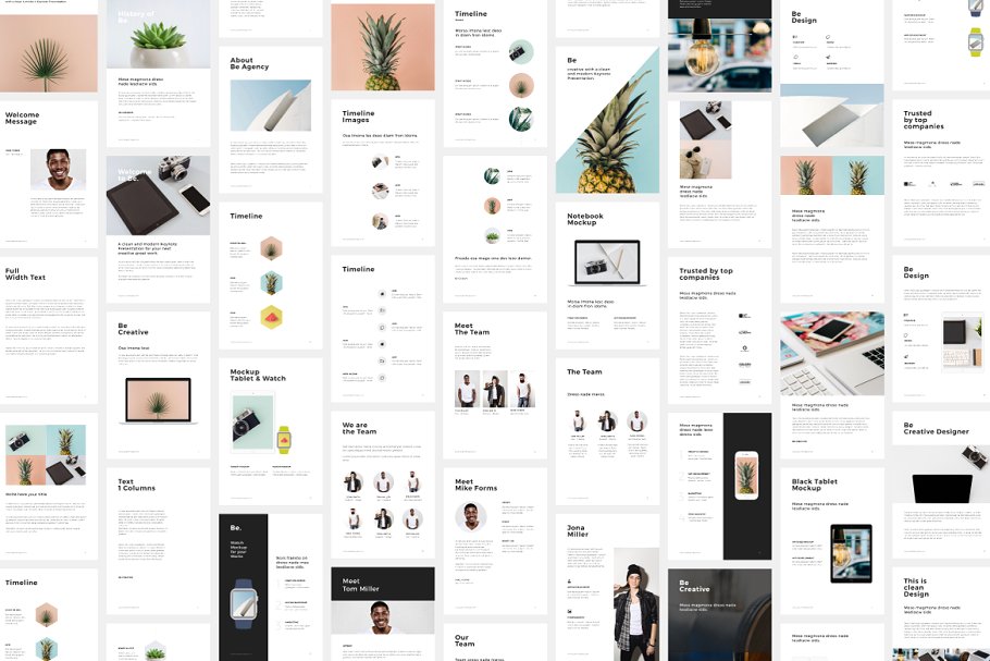 A4美国信纸规格现代简约谷歌幻灯片模板 A4 Vertical Google Slides +30 Photos插图(1)