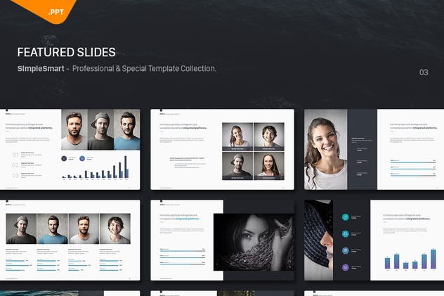 多用途商务风格PPT模板 BePro Powerpoint Business Template插图(4)