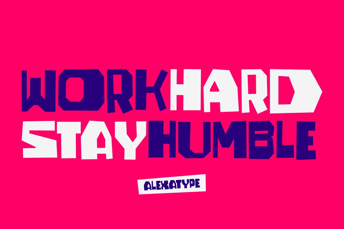 嬉皮古怪独特造型英文无衬线字体素材库精选 Juggler – Trendy Quirky Font插图(3)