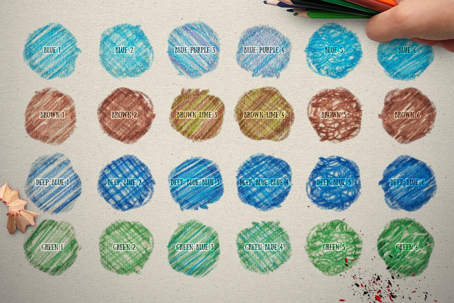 彩色铅笔效果合集 Photoshop Pencil Color Effect插图(6)