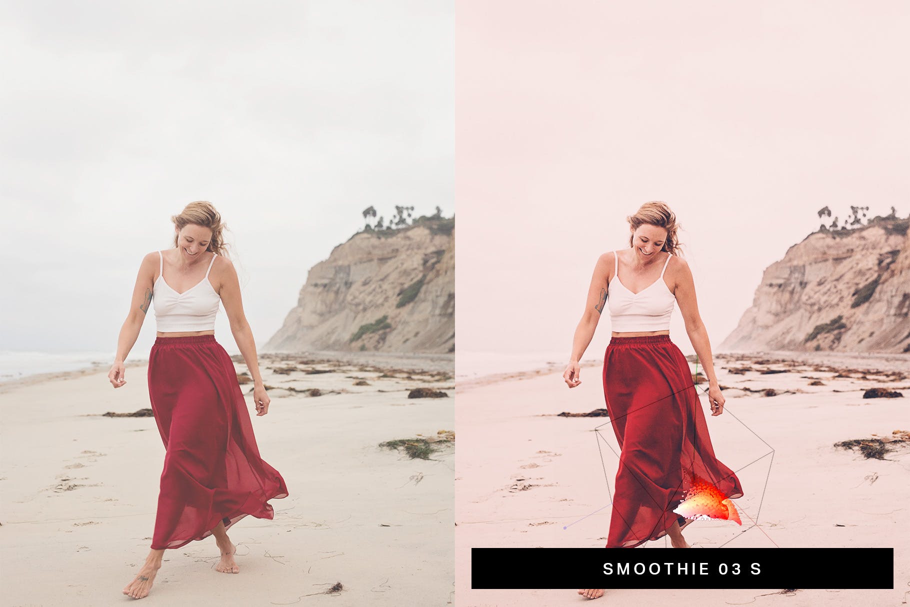 50款草莓色系照片调色滤镜素材库精选LR预设 50 Strawberry Lightroom Presets and LUTs插图(4)