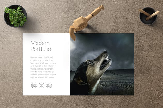 商业规划书/商业推广PPT幻灯片模板 WOLF Powerpoint Template插图(2)