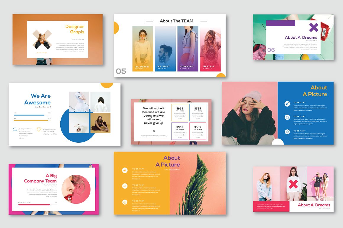 时尚现代的谷歌幻灯片模板PPT插图(3)