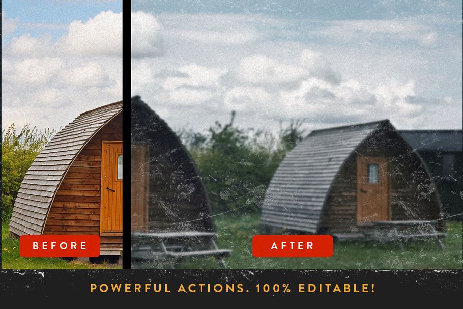 复古怀旧照片效果生成PS动作 RetroLab – Retro Photo Lab插图(3)