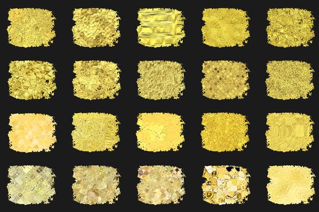 金漆闪闪图层样式、PS笔刷&纹理合集（2） Golden Era for Adobe Photoshop插图(6)