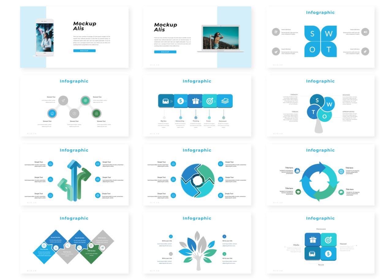 时尚行业市场调研报告PPT模板下载 Alis – Powerpoint Template插图(2)