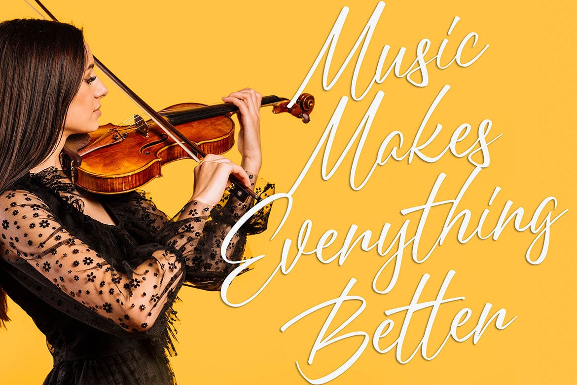 英文时尚签名手写字体素材库精选 Meloday – Stylish Signature Font插图(1)