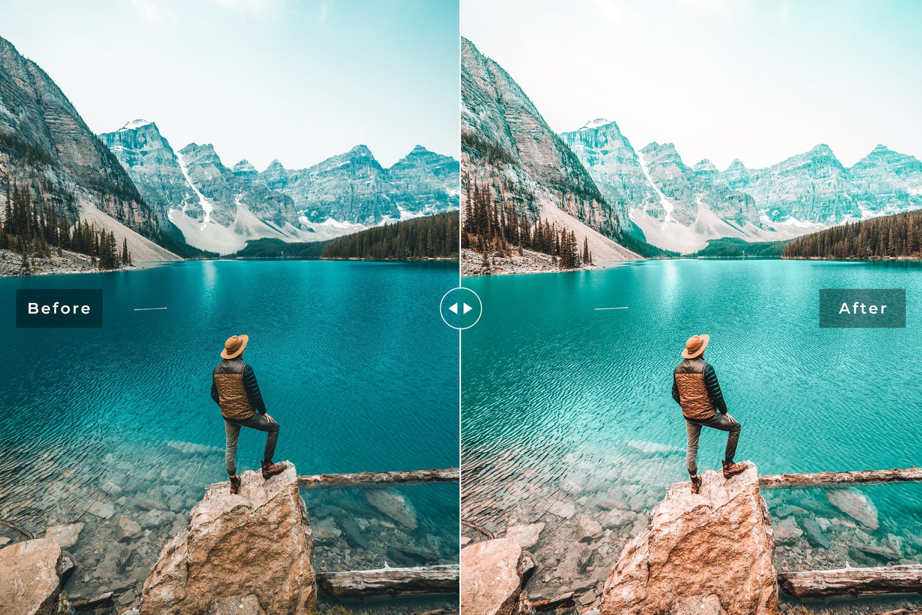 高对比度哑光/橙色/蓝绿色柔和色调LR预设 Canada Mobile & Desktop Lightroom Presets插图(1)